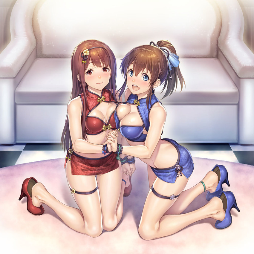 satake minako and tanaka kotoha (idolmaster and 1 more) drawn by nanaran
