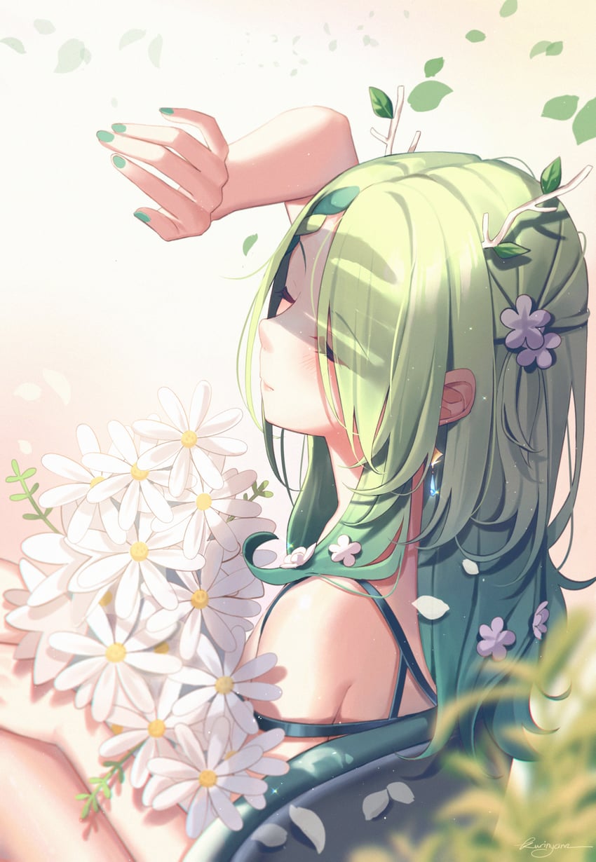 ceres fauna (hololive and 1 more) drawn by kuri_(animejpholic)