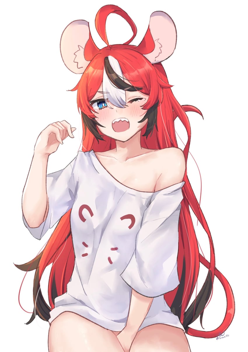 hakos baelz and strawberry baelz (hololive and 1 more) drawn by hirasawa_izumi
