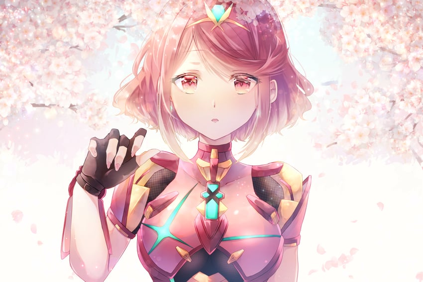 pyra (xenoblade chronicles and 1 more) drawn by amanoru_mozuku