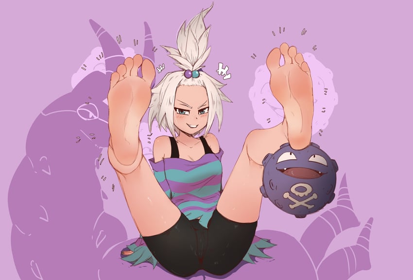 roxie, scolipede, and koffing (pokemon and 1 more) drawn by spicy_bardo