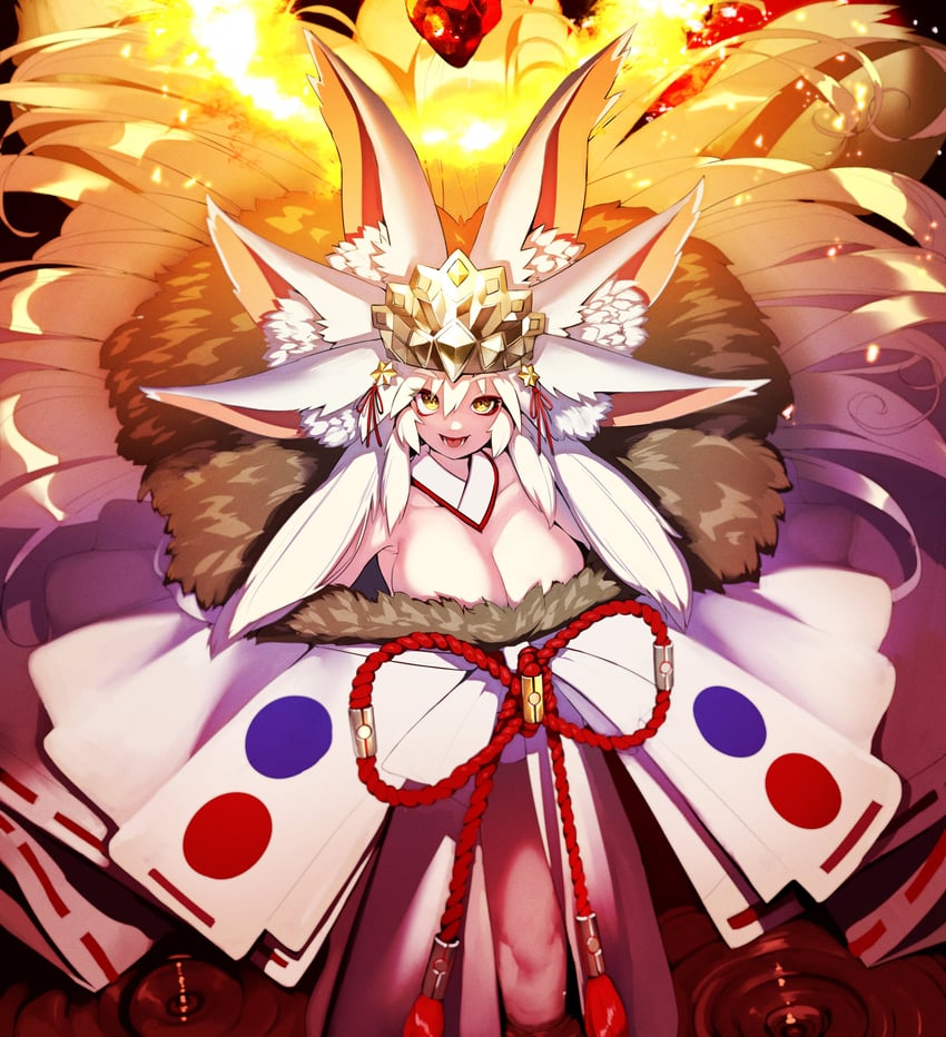 tamamo and koyanskaya (fate and 1 more) drawn by naze