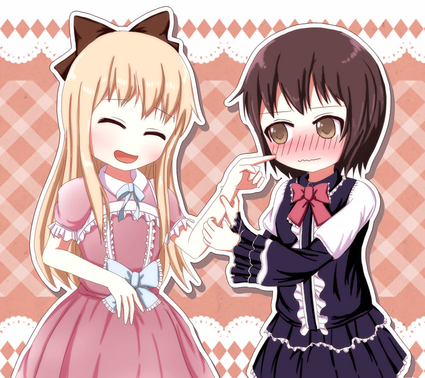 toshinou kyouko and funami yui (yuruyuri) drawn by tokunaga_(gokaku_kansuu)