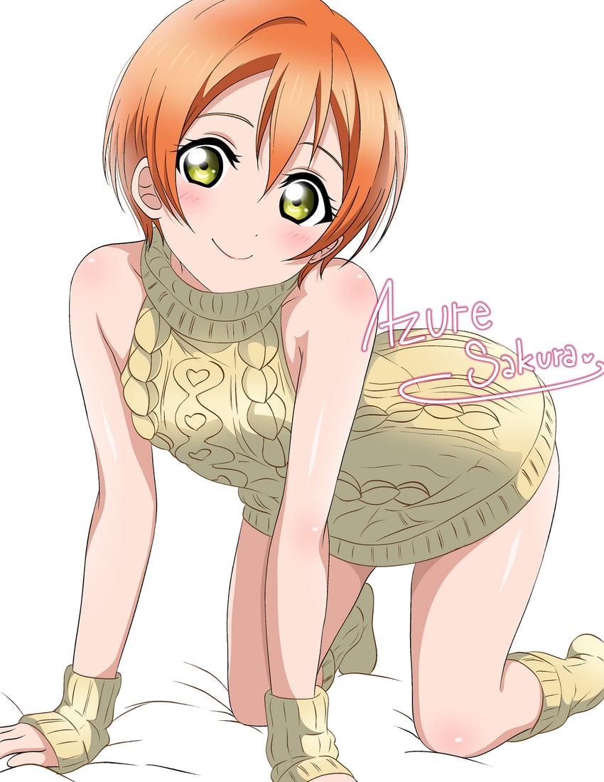 hoshizora rin (love live! and 1 more) drawn by azuresakura