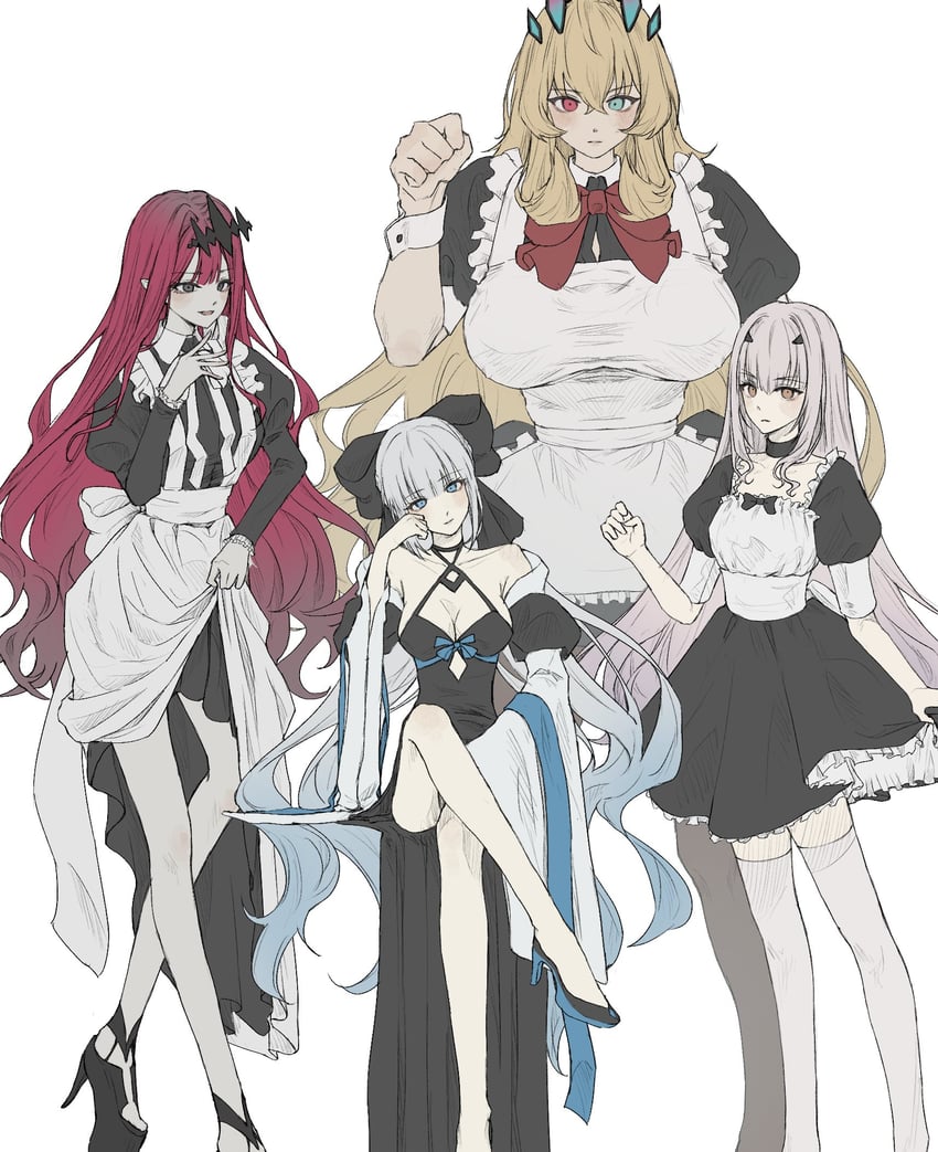 baobhan sith, morgan le fay, melusine, and barghest (fate and 1 more) drawn by eunchanlily