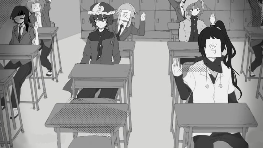 houlen yabusame, shitodo kuroji, kurohebi, shitodo aoji, adagumo no yaorochi, and 1 more (len'en) drawn by xuan9119