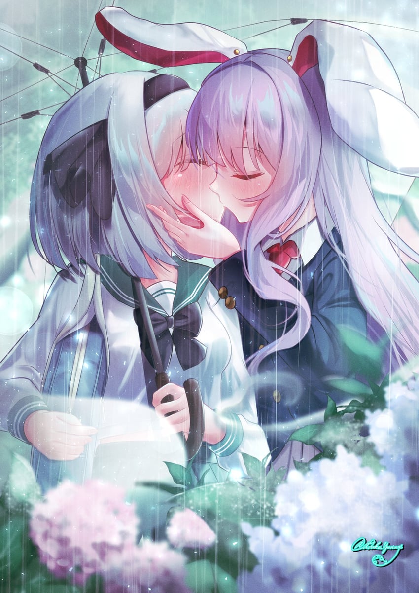 konpaku youmu and reisen udongein inaba (touhou) drawn by adako_yunagi