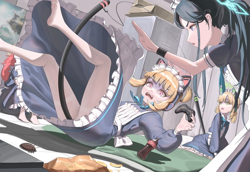 aris, momoi, midori, and yuzu (blue archive) drawn by chojja