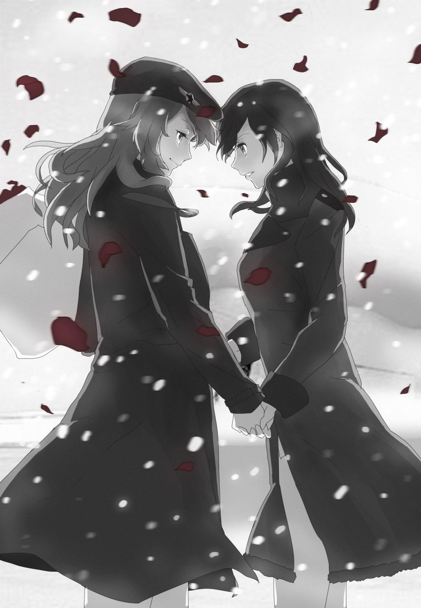 gertrud barkhorn and charlotte e. yeager (world witches series and 1 more) drawn by kisetsu