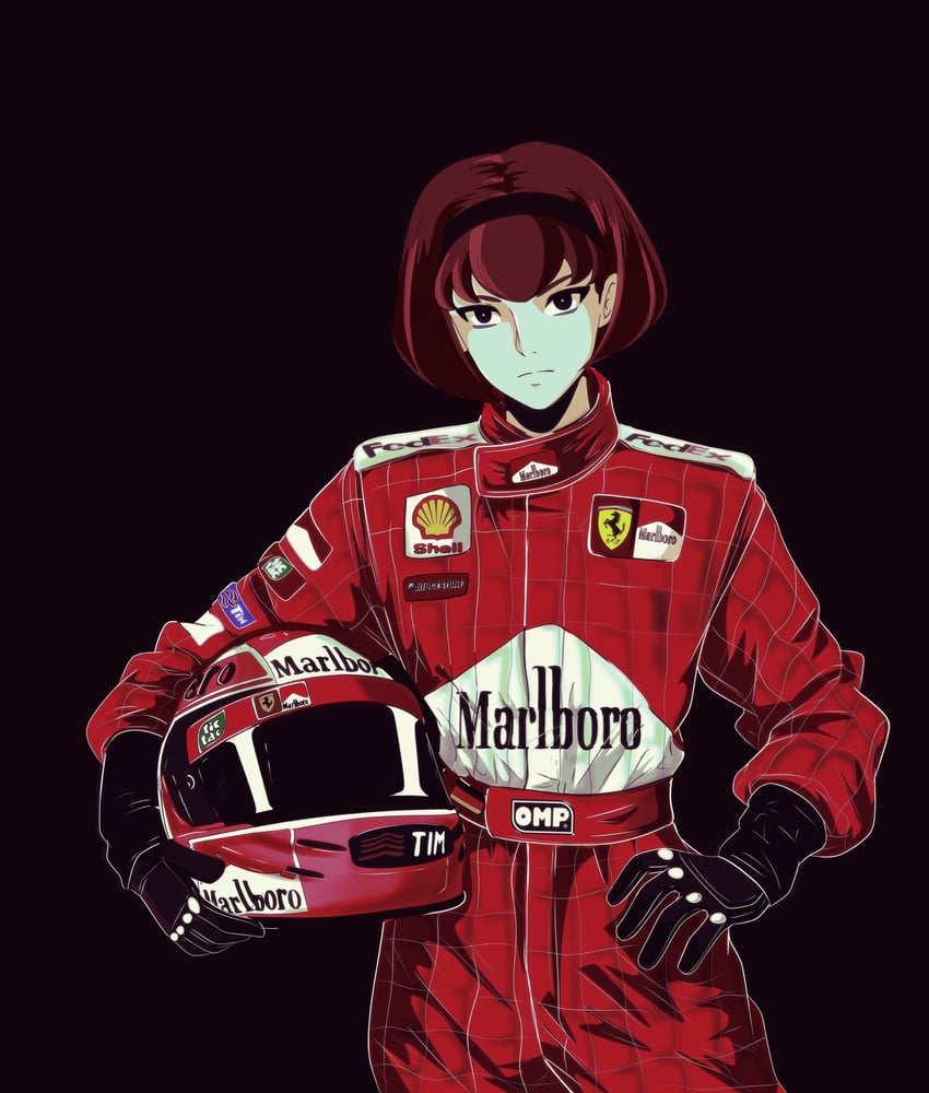 r dorothy wayneright and michael schumacher (the big o and 2 more) drawn by megadeus_mommy