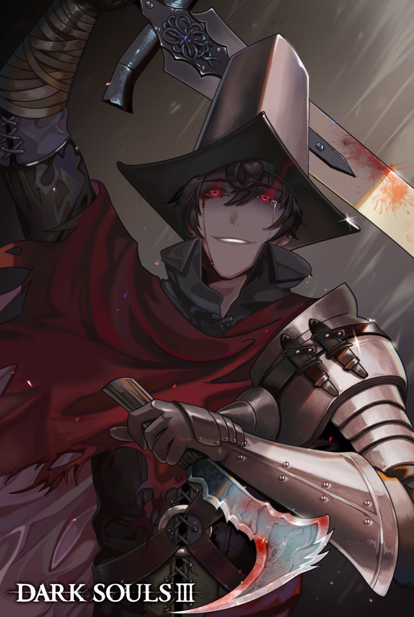 abyss watcher (dark souls and 1 more) drawn by peach_luo