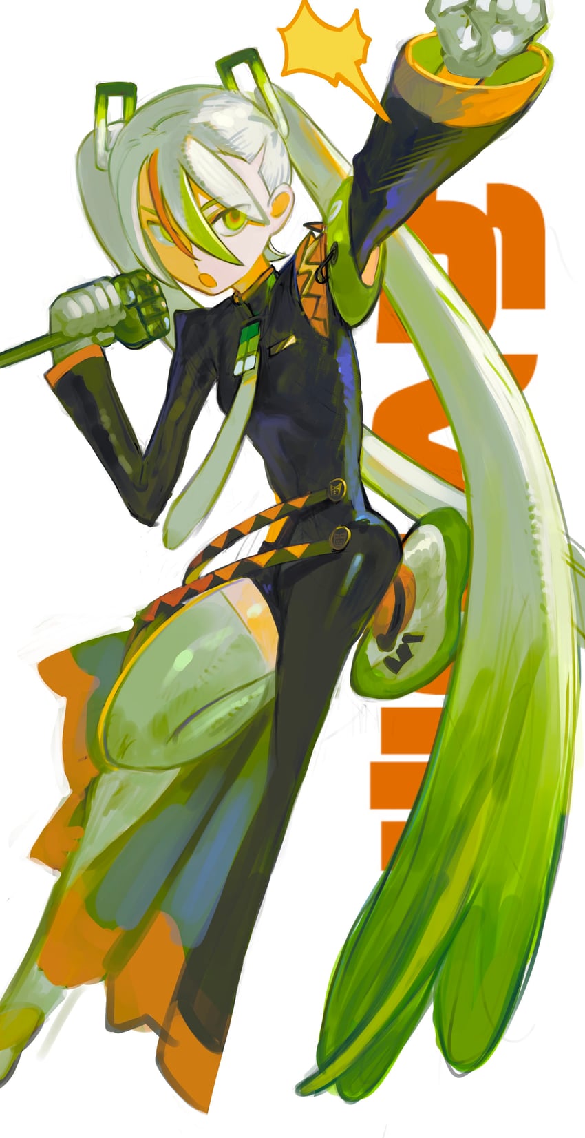 hatsune miku and fighting miku (pokemon and 2 more) drawn by yomotobi