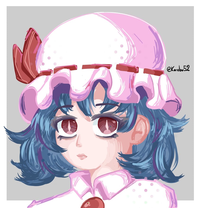 remilia scarlet (touhou and 1 more) drawn by karebu52