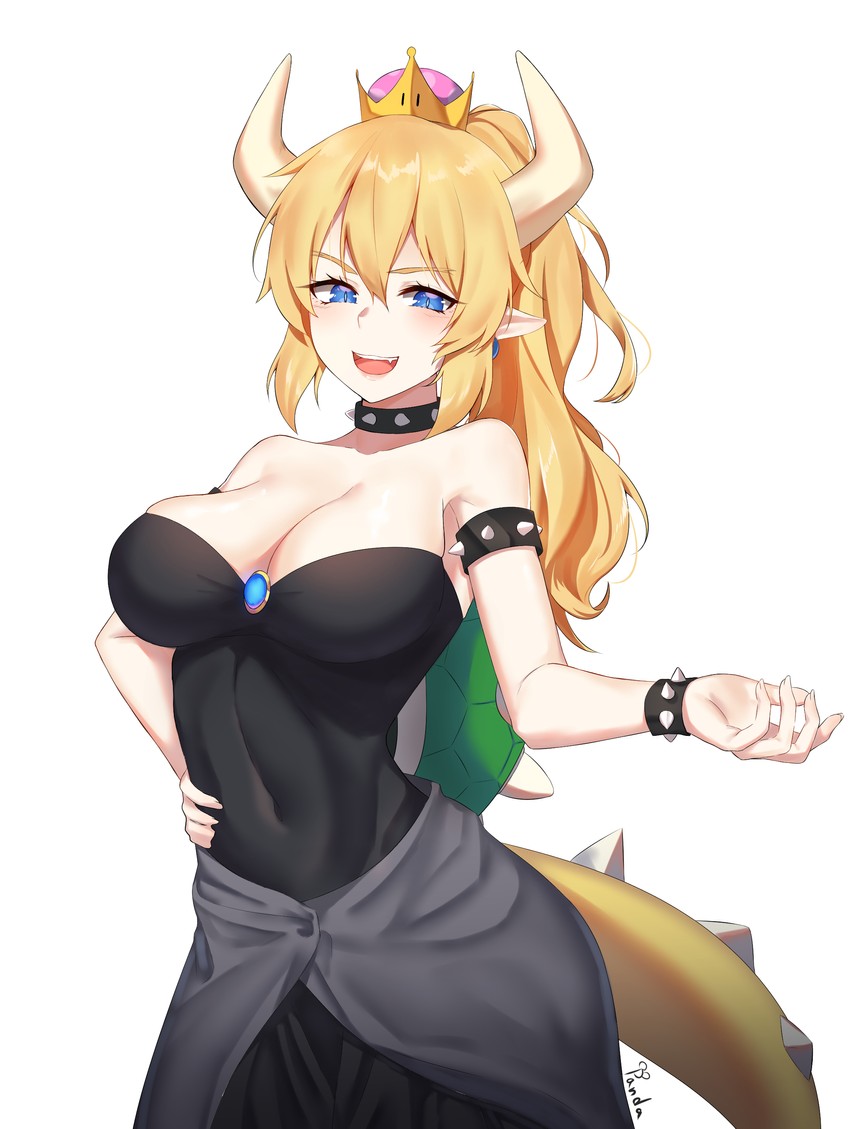 bowsette (mario and 1 more) drawn by kuki_panda_(wkdwnsgk13)