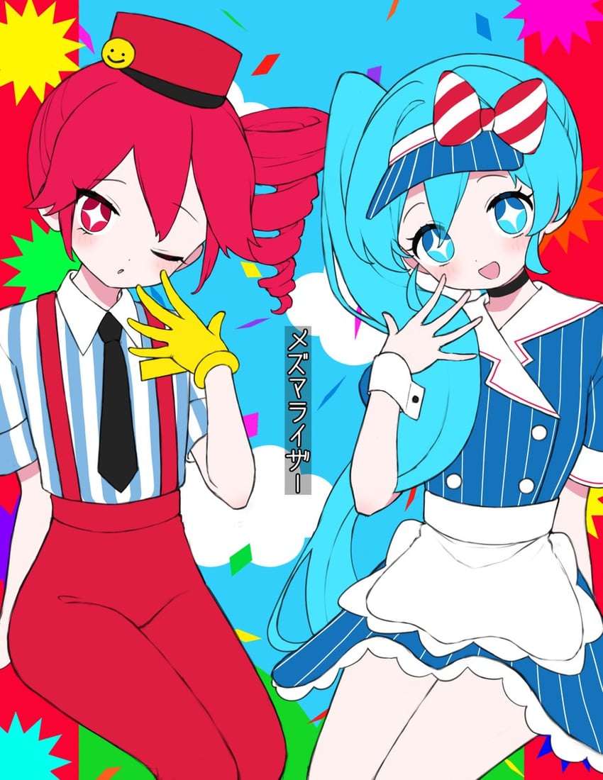 hatsune miku and kasane teto (vocaloid and 2 more) drawn by shirai_sahuni