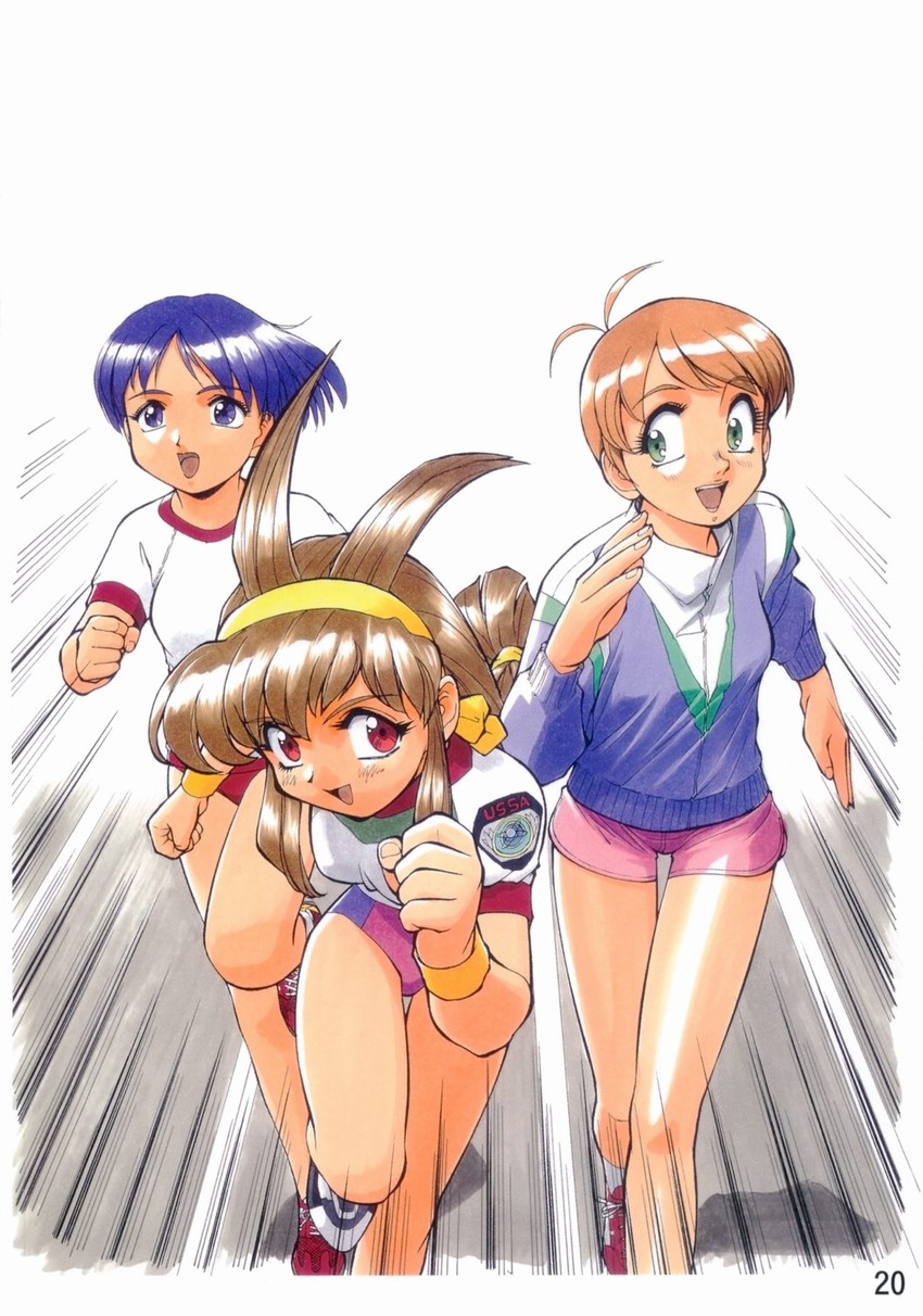 kanzaki akari, kanzaki hitomi, and matsubara aoi (to heart and 2 more) drawn by sonoda_ken'ichi