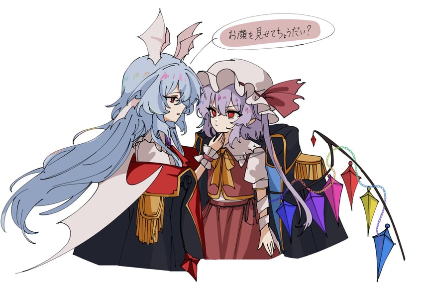 remilia scarlet and flandre scarlet (touhou and 1 more) drawn by hua88331