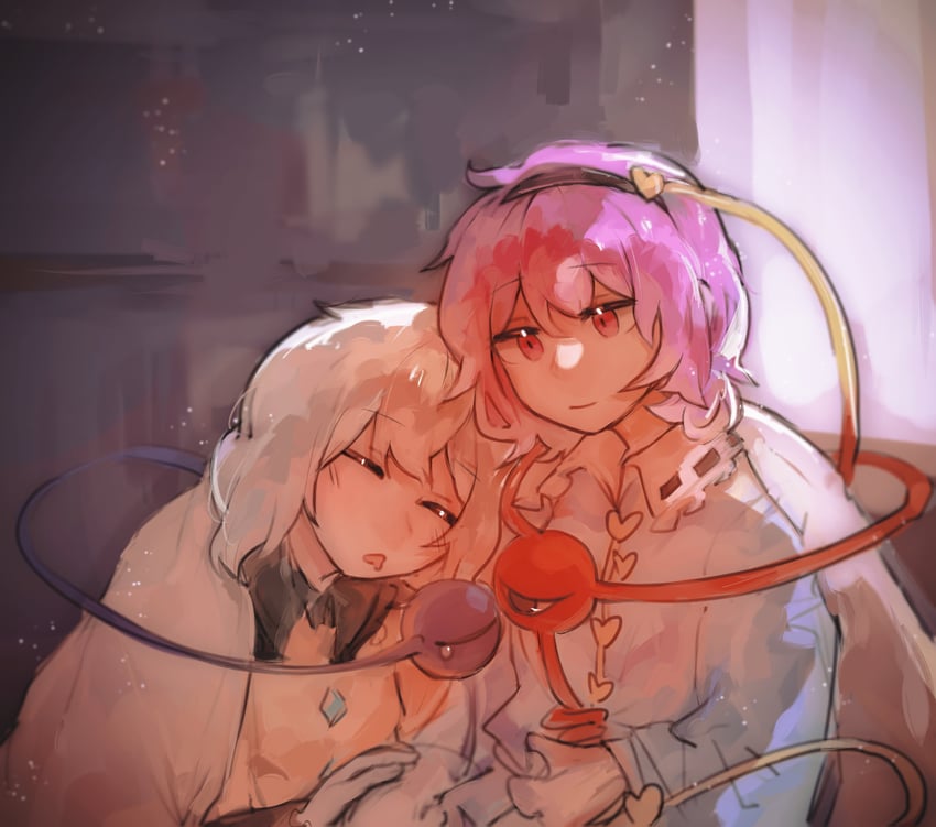 komeiji koishi and komeiji satori (touhou) drawn by yitaidejiegou