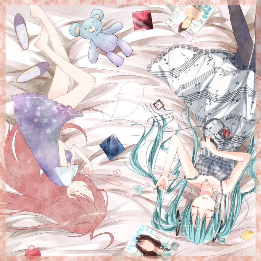 hatsune miku and sf-a2 miki (vocaloid) drawn by aoi_kujira