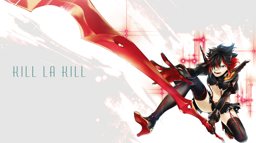 matoi ryuuko and senketsu (kill la kill) drawn by kyo_zip