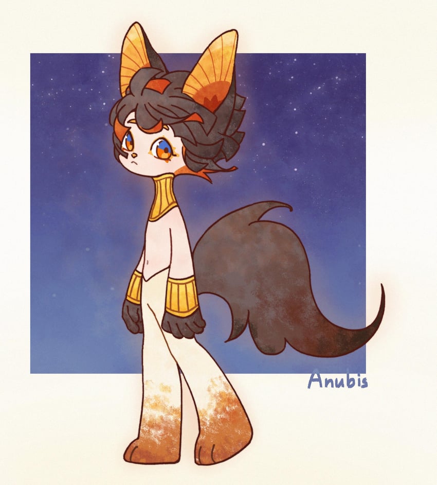 anubis (original and 1 more) drawn by hua_hua_de_meme