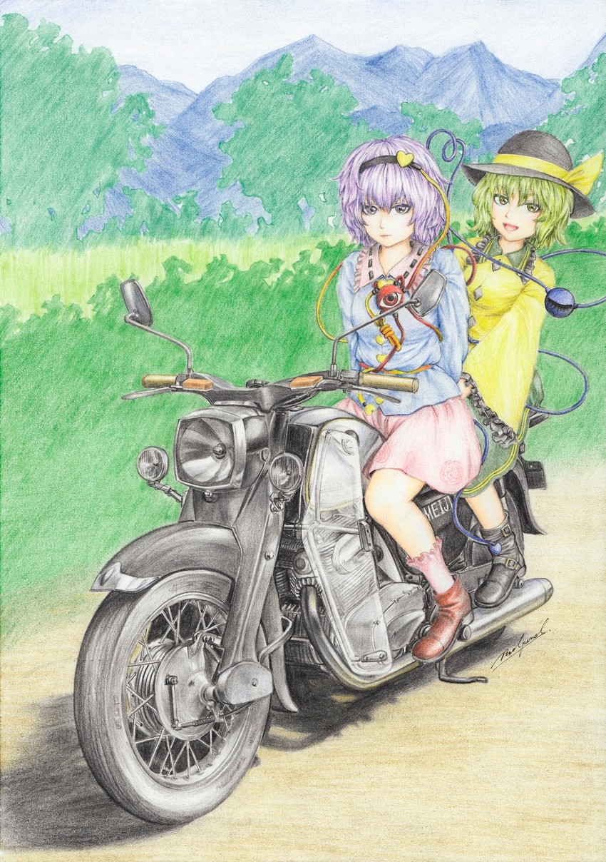 komeiji koishi and komeiji satori (touhou) drawn by red_pond