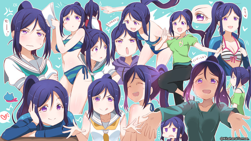 matsuura kanan (love live! and 1 more) drawn by kitahara_tomoe_(kitahara_koubou)