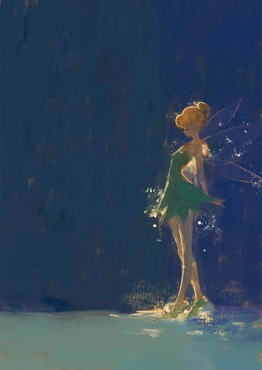 tinker bell (walt disney's peter pan) drawn by fuyumurasaki