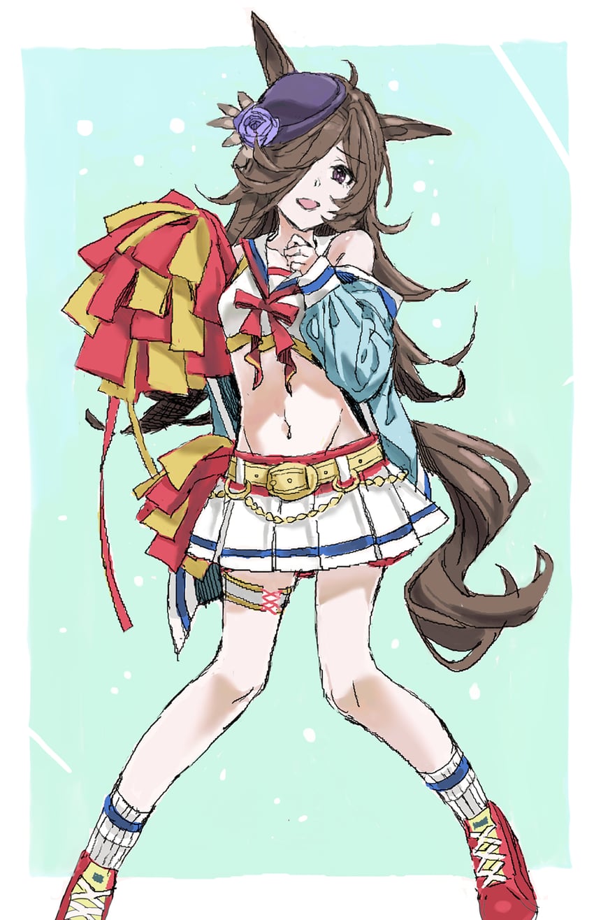 rice shower and nice nature (umamusume) drawn by nobita_(makoto7060355)