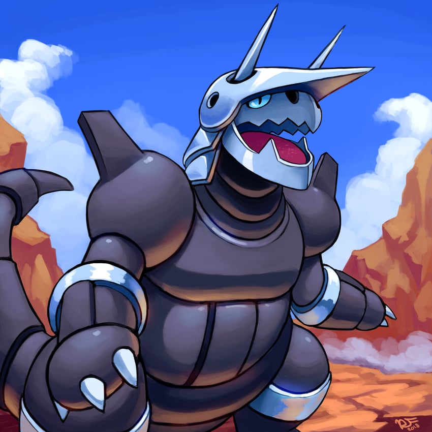 aggron (pokemon) drawn by ravenousruss