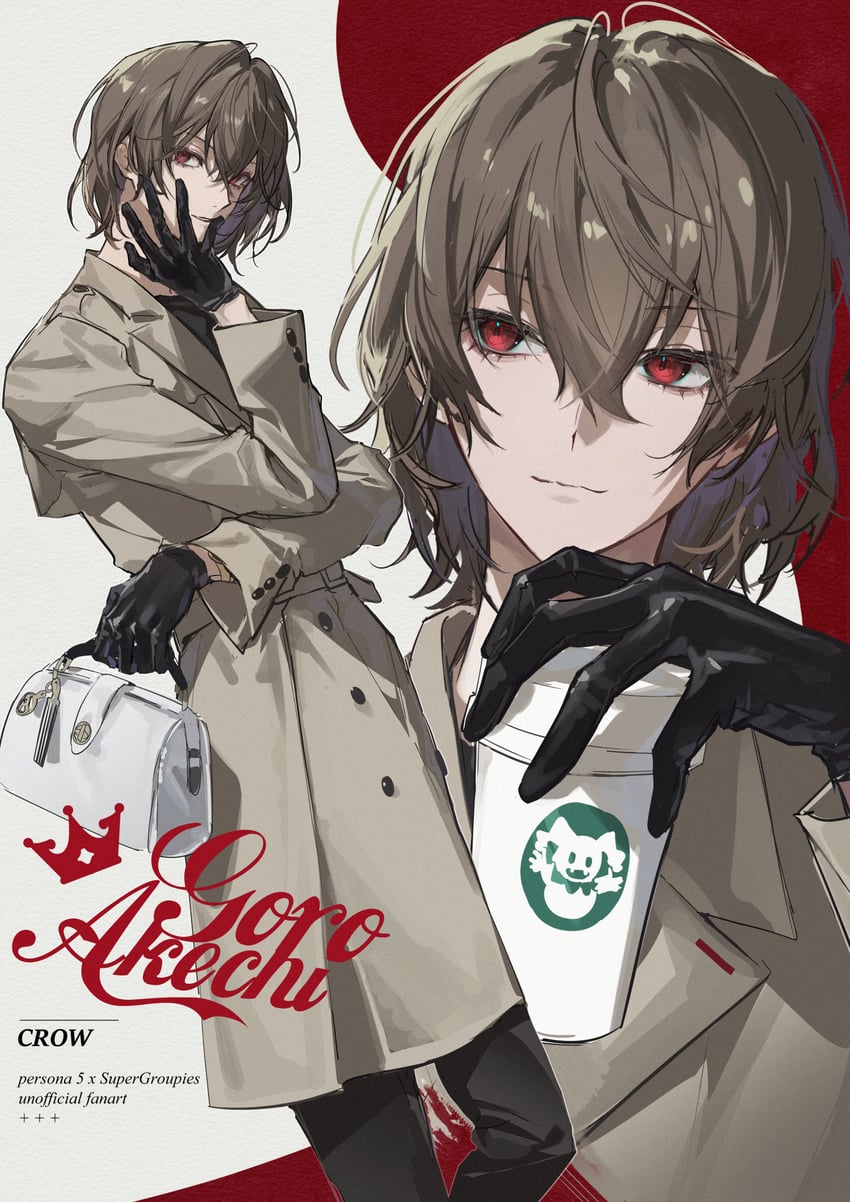 amamiya ren and akechi gorou (persona and 2 more) drawn by doran_(doran7280)