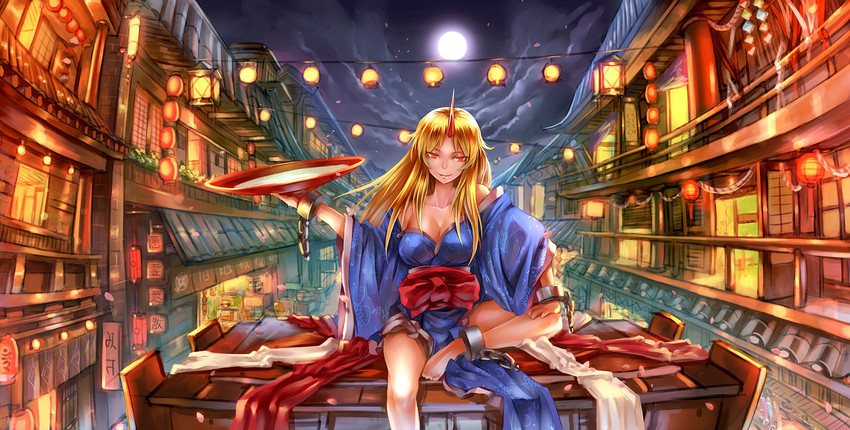 hoshiguma yuugi (touhou and 1 more) drawn by madcocoon