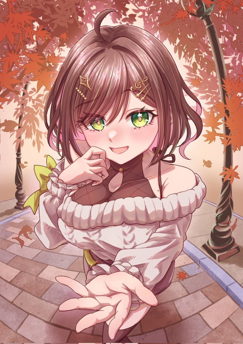 miori celesta (indie virtual youtuber) drawn by radium0727