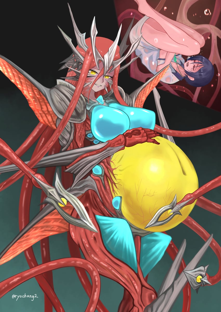 iris and hirasaka ayana (gamera and 1 more) drawn by ryochang