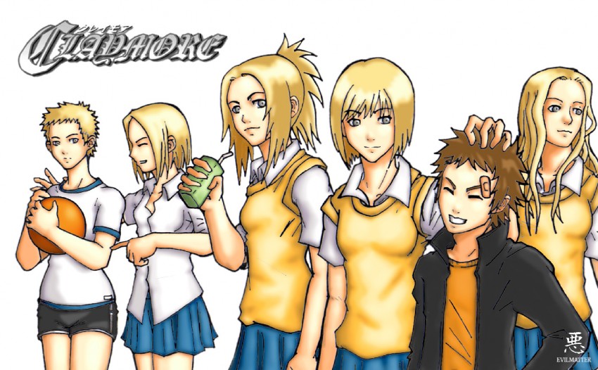 clare, teresa, miria, helen, deneve, and 1 more (claymore)