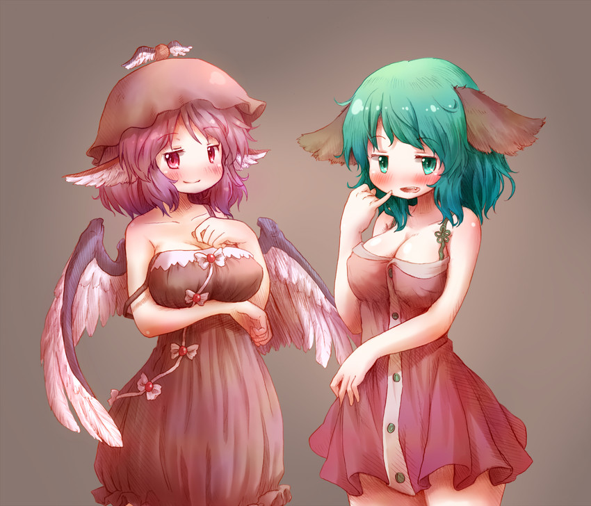 mystia lorelei and kasodani kyouko (touhou) drawn by arinu