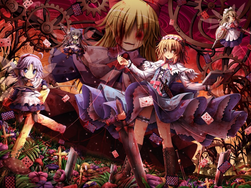 alice margatroid and goliath doll (touhou) drawn by akashio_(loli_ace)