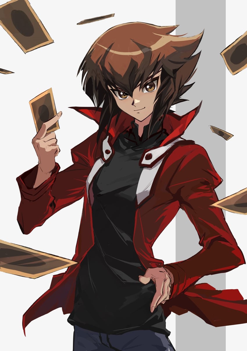 yuki judai (yu-gi-oh! and 1 more) drawn by orvaalll