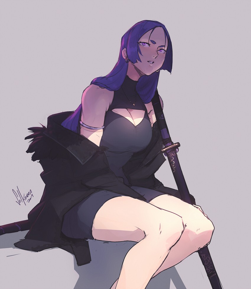 minamoto no raikou (fate and 1 more) drawn by solkorra