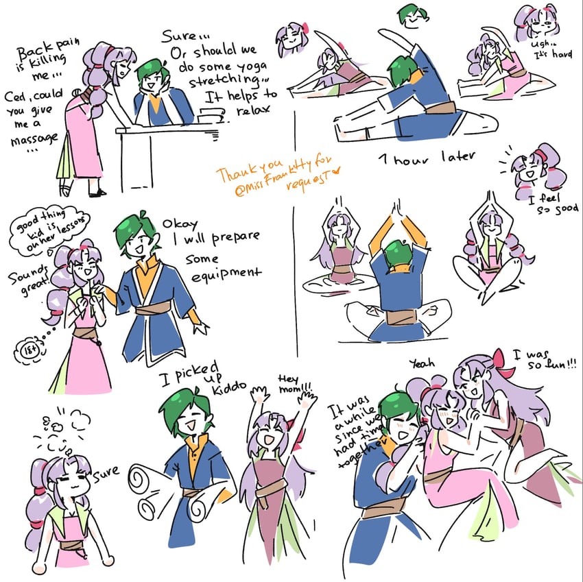 tine and ced (fire emblem and 2 more) drawn by eili_enie