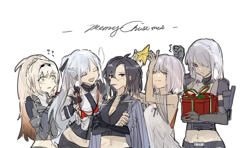 ak-12, an-94, ak-15, angelia, and rpk-16 (girls' frontline) drawn by blueblossom