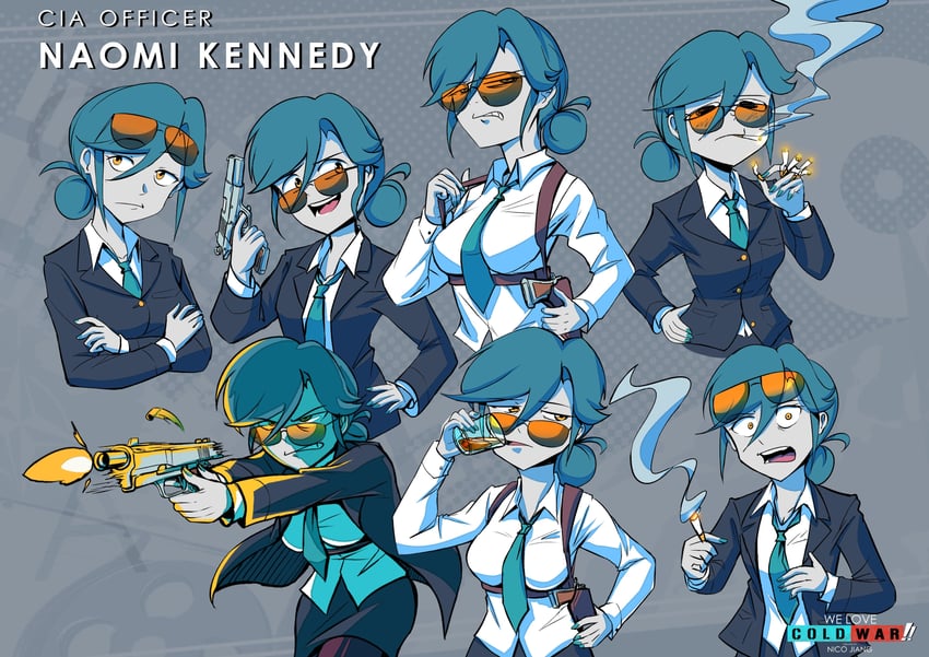 naomi bluebird (we love cold war) drawn by nico_jiang
