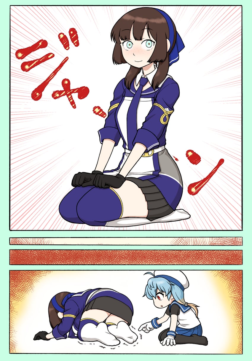 sado and mogador (kantai collection) drawn by nemu_(nemurakka)