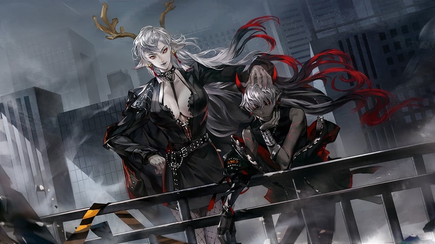 suzuka gozen and ootakemaru (onmyoji) drawn by ye_dian_pikaqiu