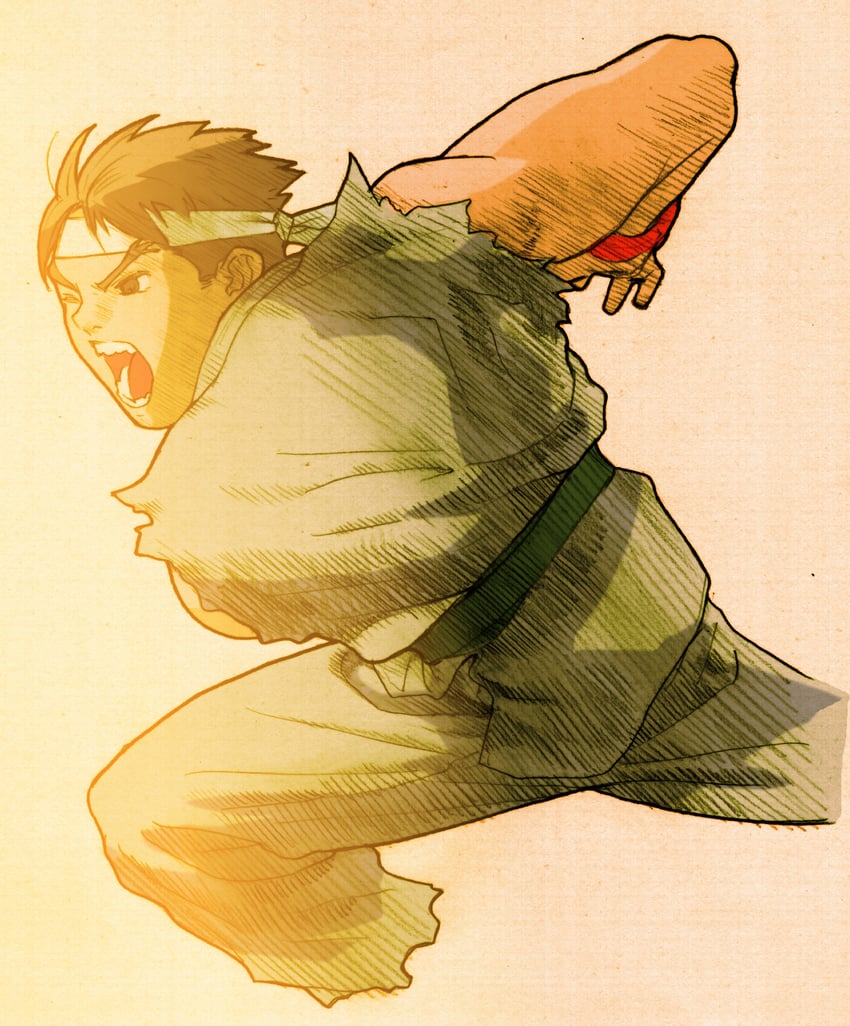 ryu (street fighter and 2 more) drawn by bengus