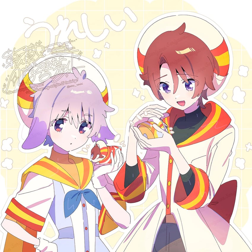 toyama satoru and toyama daifuku (precure and 1 more) drawn by serizawa_serizane