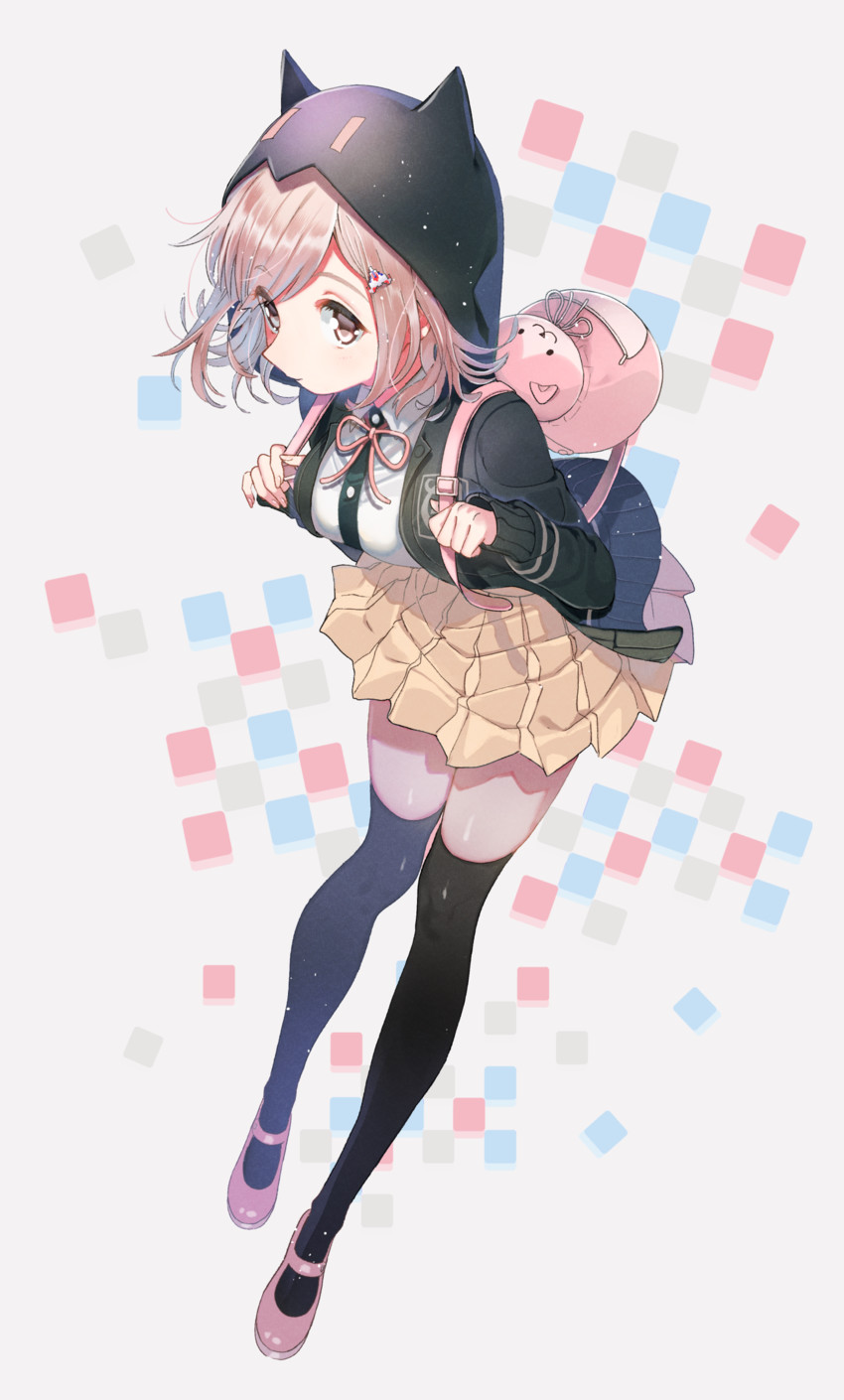 nanami chiaki (danganronpa and 2 more) drawn by shirakino