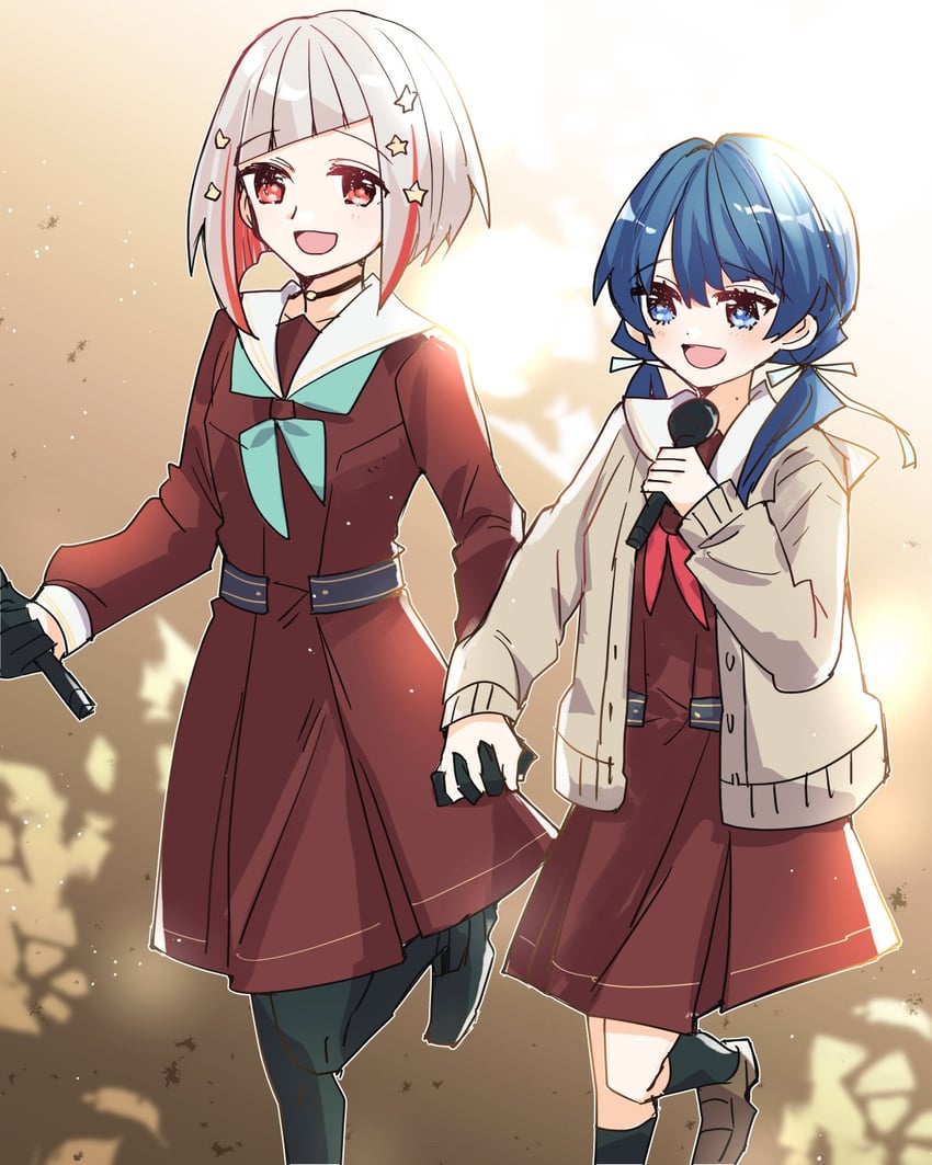 murano sayaka and yugiri tsuzuri (love live! and 1 more) drawn by kanduki_kamibukuro