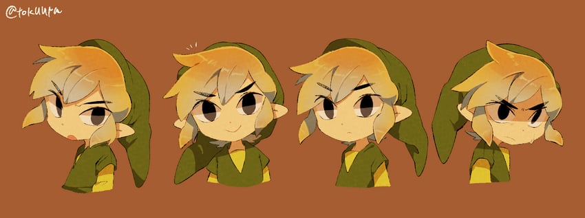 link and toon link (the legend of zelda and 1 more) drawn by tokuura