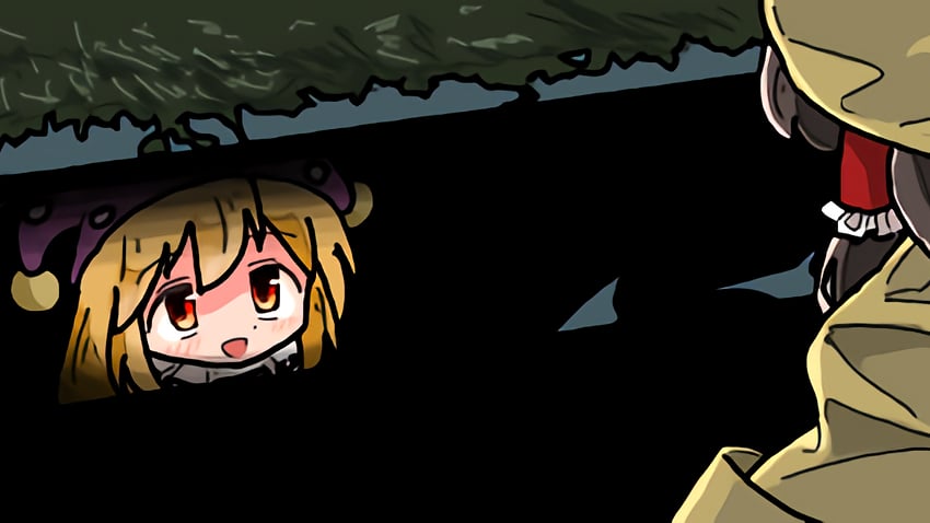 hakurei reimu, clownpiece, pennywise, and georgie denbrough (touhou and 1 more) drawn by kasuya_baian